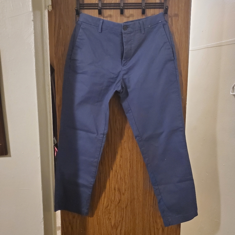 MEN SLIM-FIT CHINO FLAT-FRONT PANTS